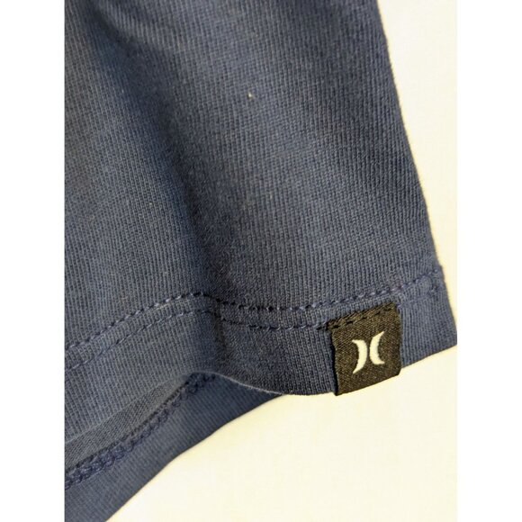 Hurley Key West T-Shirt Medium Dri-Fit Blue Short Sleeve Crew Neck Mens Tee - Picture 4 of 6